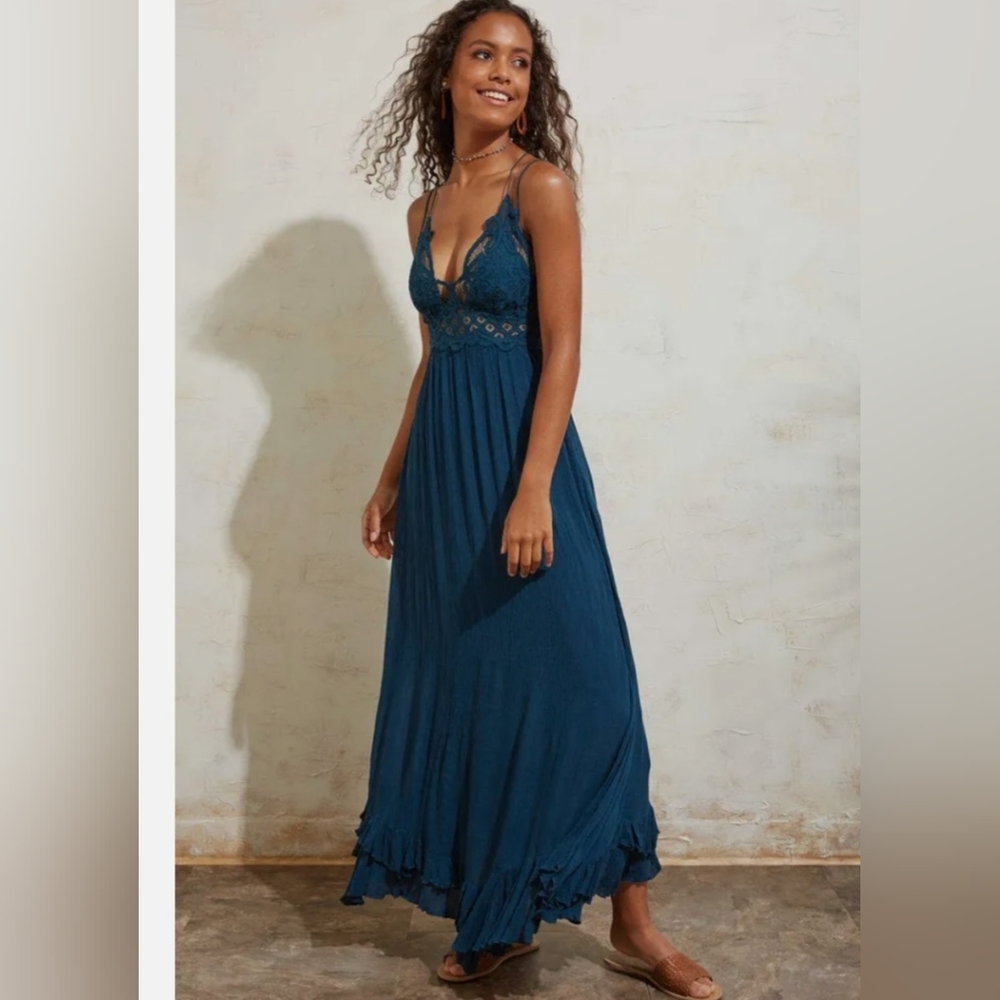 Free people one Adella slip dress